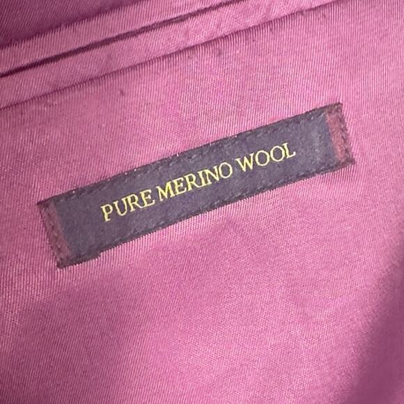 Charles Tyrwhitt Slim Fit Gray Wool Blazer Sport Coat Jacket Men’s 40S Merino - Picture 5 of 11